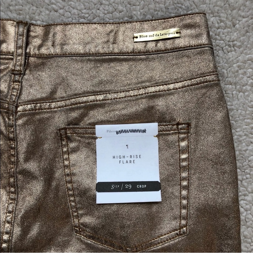 ANTHROPOLOGIE PILCRO Coated High Rise Cropped Jean - Picture 6 of 8